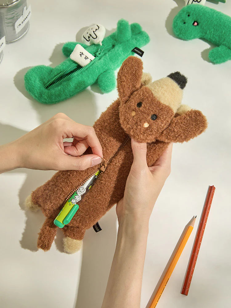 Joguman Woody Throw Away three-dimensional pouch 筆袋