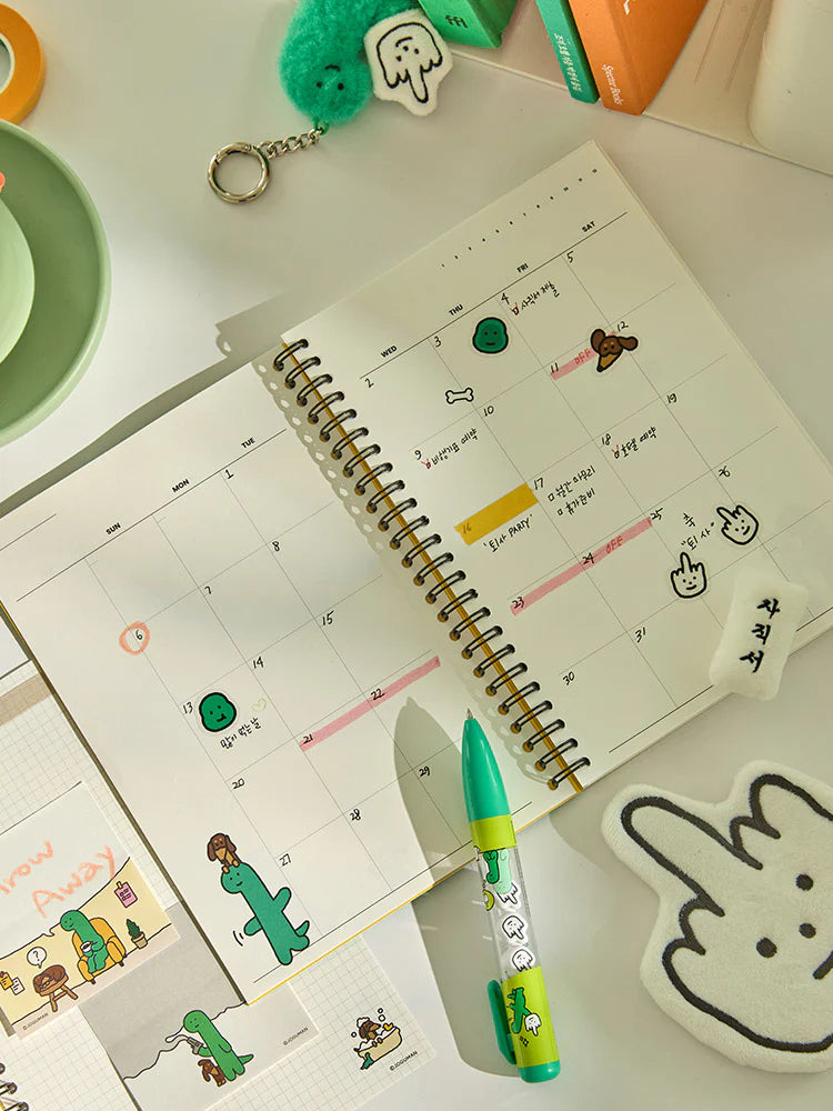 Joguman Throw Away Planner & Goal Accometic Sticker