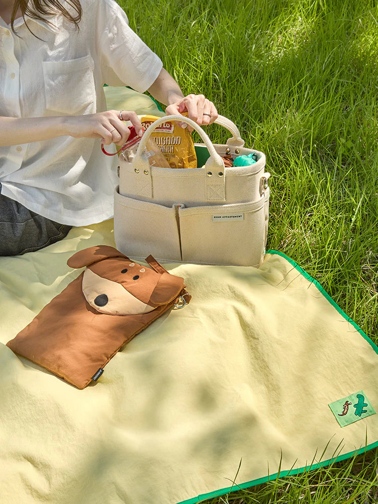 Joguman Brachio & Woody Throw Away Picnic Mat & Pouch Set