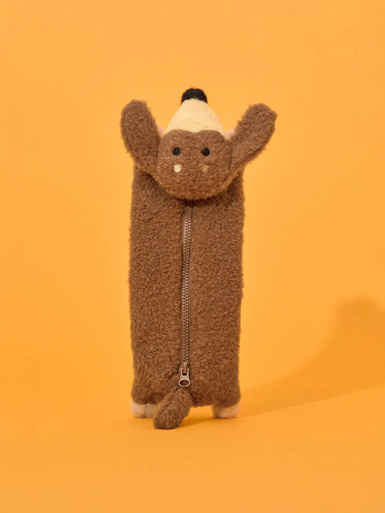 Joguman Woody Throw Away three-dimensional pouch 筆袋