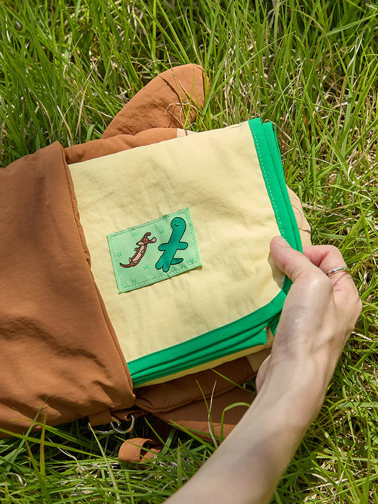 Joguman Brachio & Woody Throw Away Picnic Mat & Pouch Set