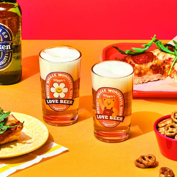 Glasslock X Wiggle Wiggle Beer Glass Set (2PCS)