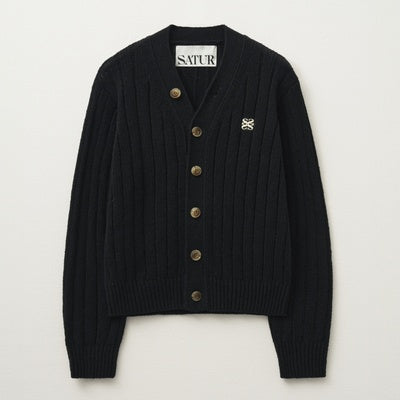 Faro Oversized Boucle Cardigan