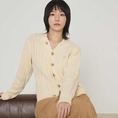 Faro Oversized Boucle Cardigan