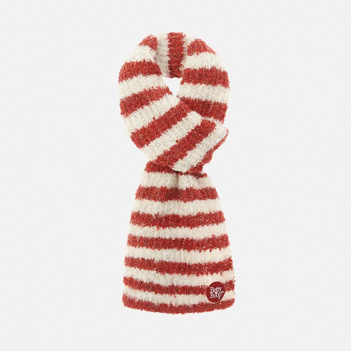 Betty Boop Striped Buckle Muffler