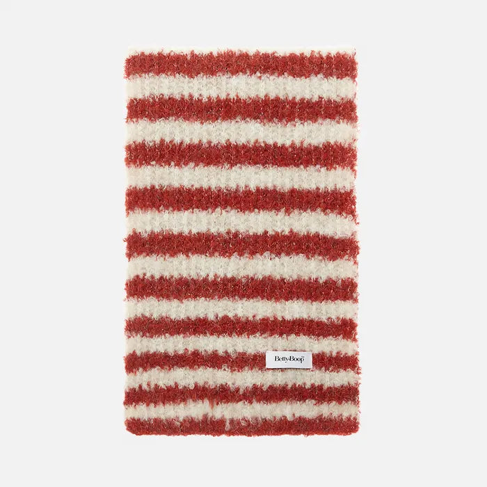 Betty Boop Striped Buckle Muffler