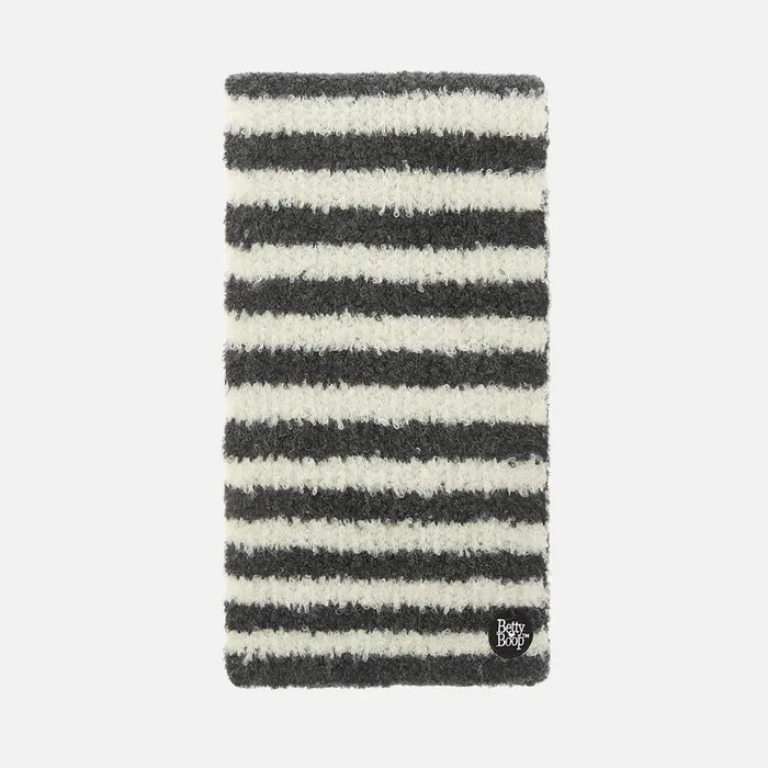 Betty Boop Striped Buckle Muffler