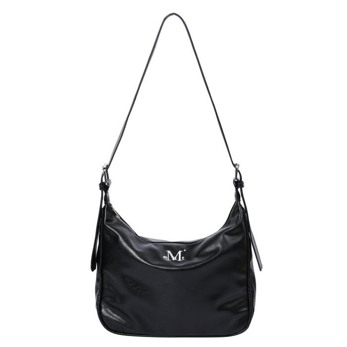 POT DOUBLE WRINKLE LEATHER SHOULDER BAG