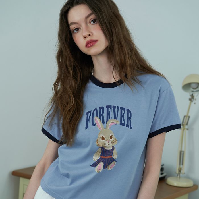 Forever Crop Ringer Tee