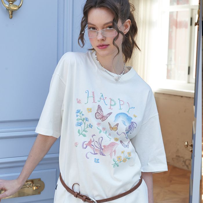 DTP Happy Dolphin Short Sleeve T-shirt