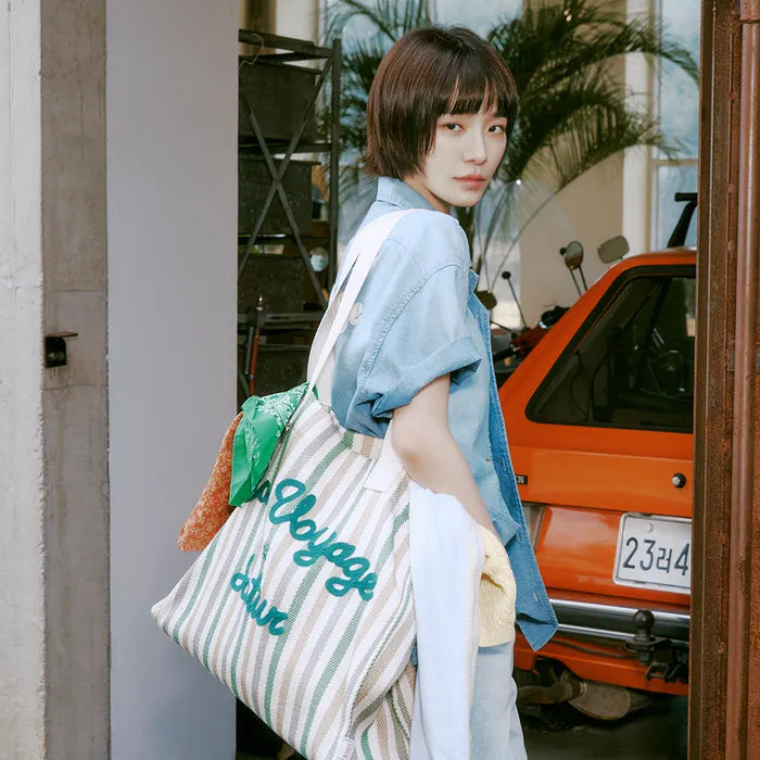 Bon Voyage Over Size Beach Bag