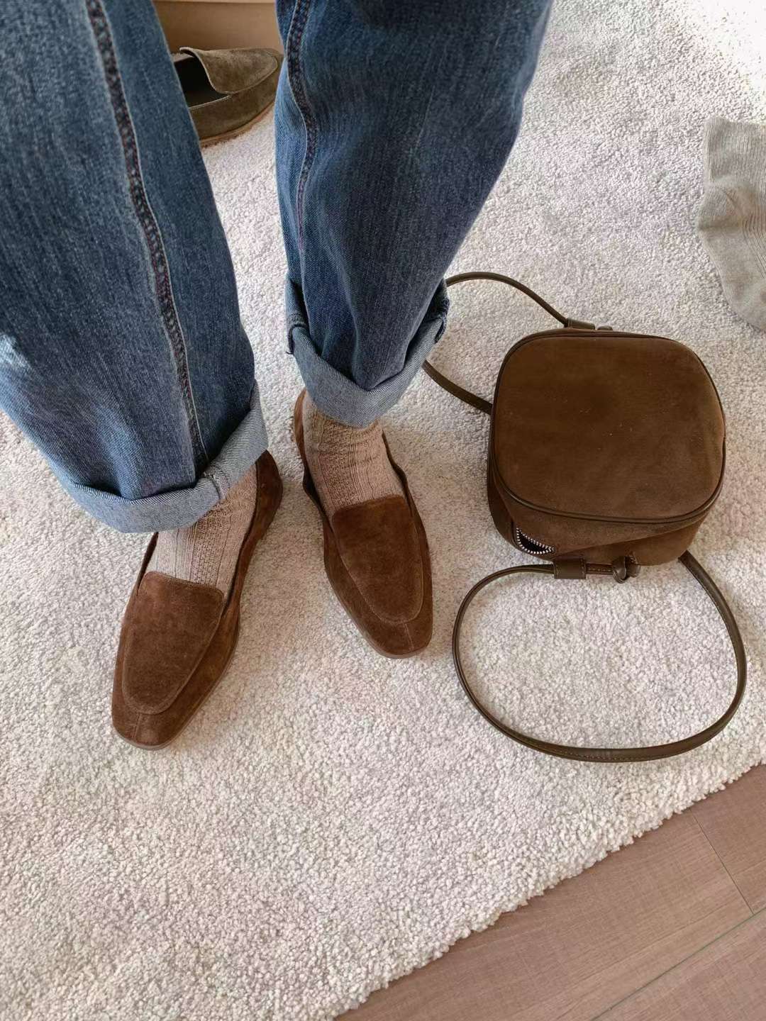 🇰🇷Sketch in love - Classic Suede Loafers