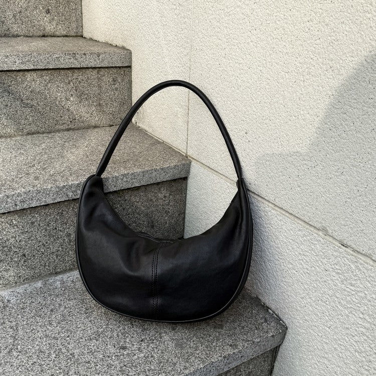 ♥︎bucks&leather♥︎25FW 真皮單肩餃子包 (小號)