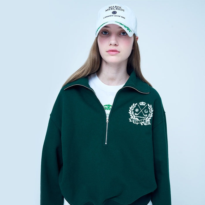 HIGH NECK ZIPUP NOUVEAU EMBLEM
