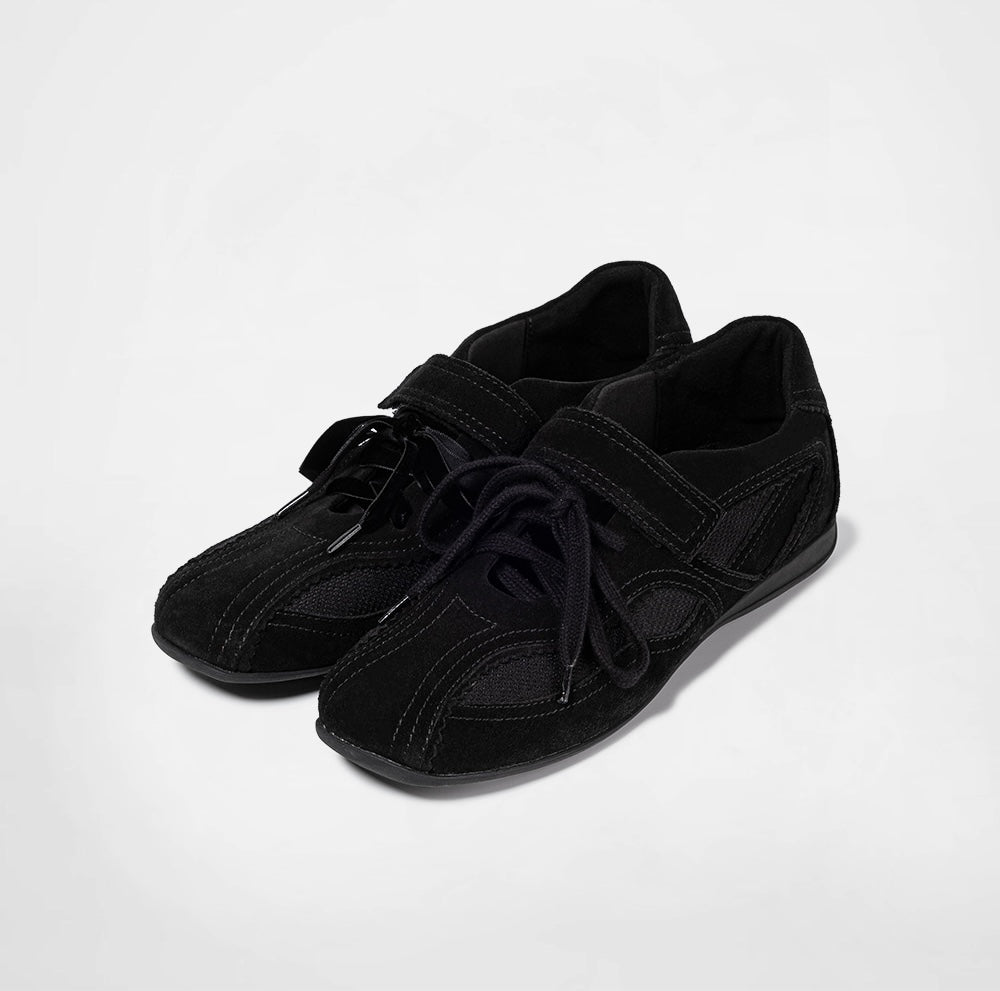 PINKING MARY JANE SNEAKERS - BLACK