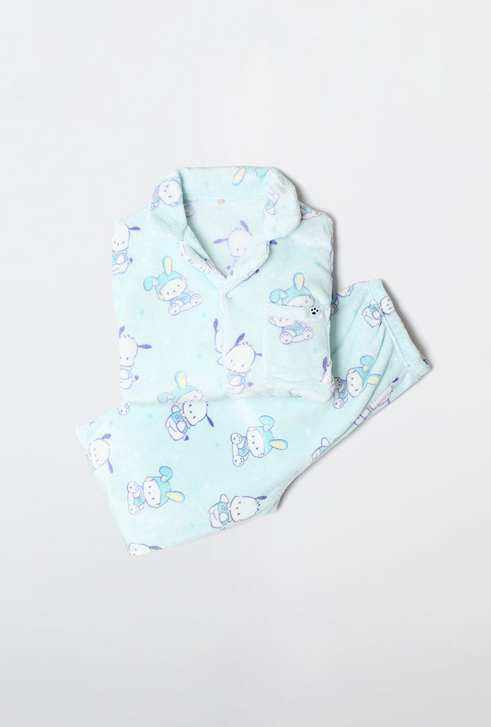 (Sanrio 2025) It's a warm sleep Pajama 長袖珊瑚毛毛睡衣套裝