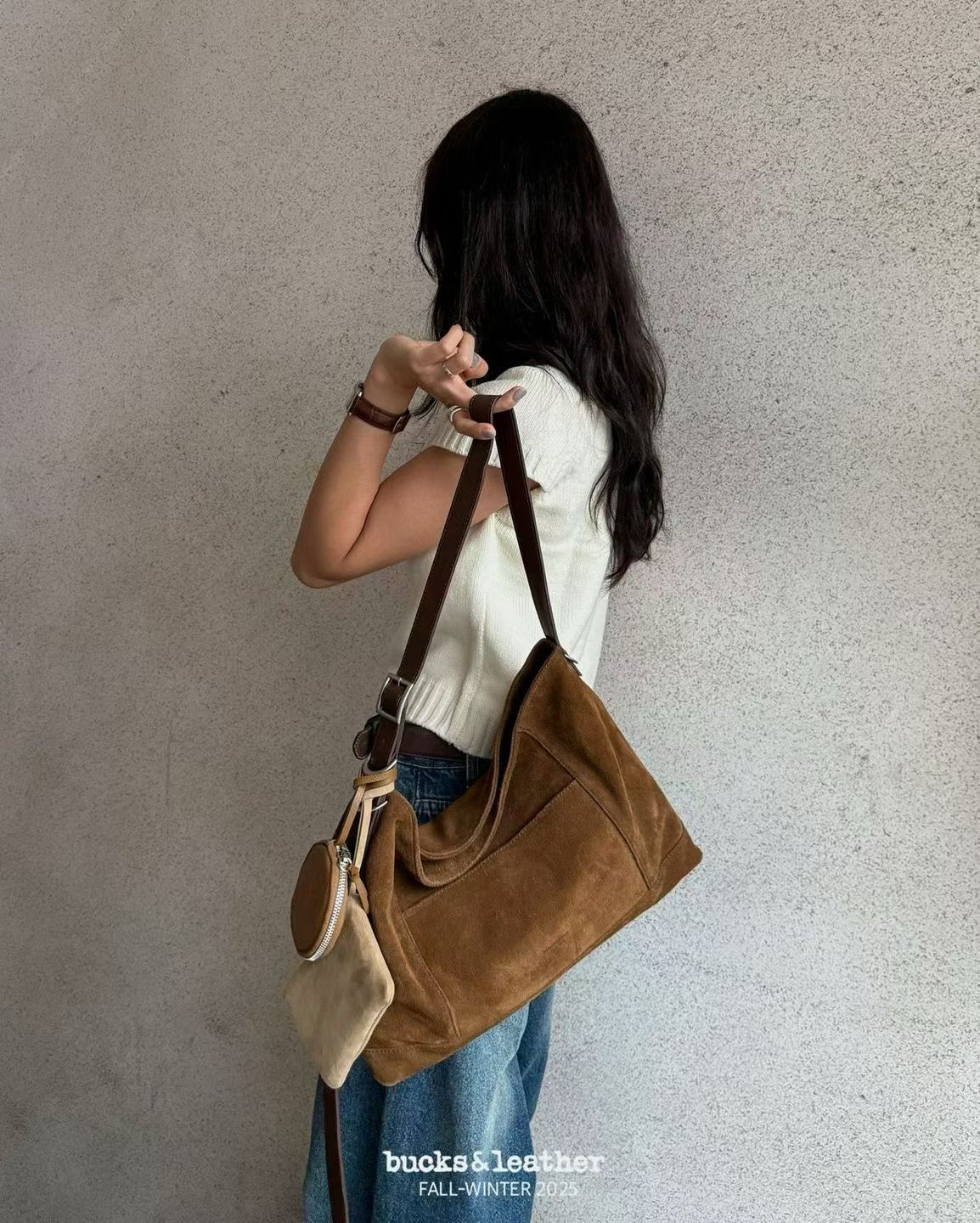 ♥︎bucks&leather♥︎25FW 真皮多功能斜揹袋