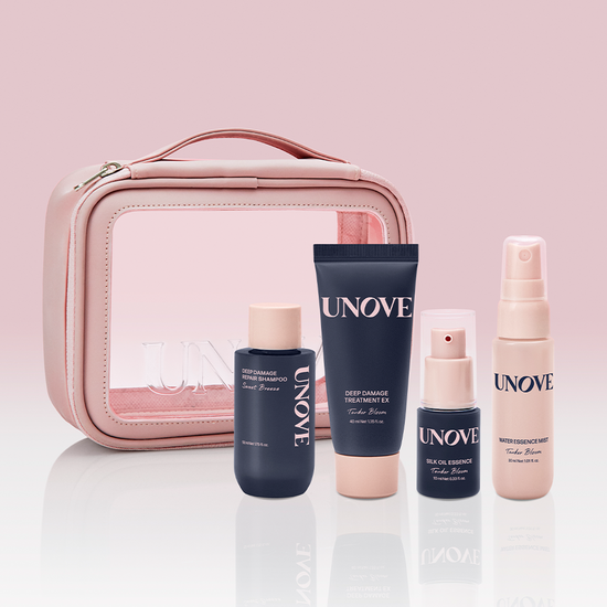 Unove Travel Kit (Shampoo 52ml+Treatment 40ml+Oil Essence 10ml+Mist 30ml)