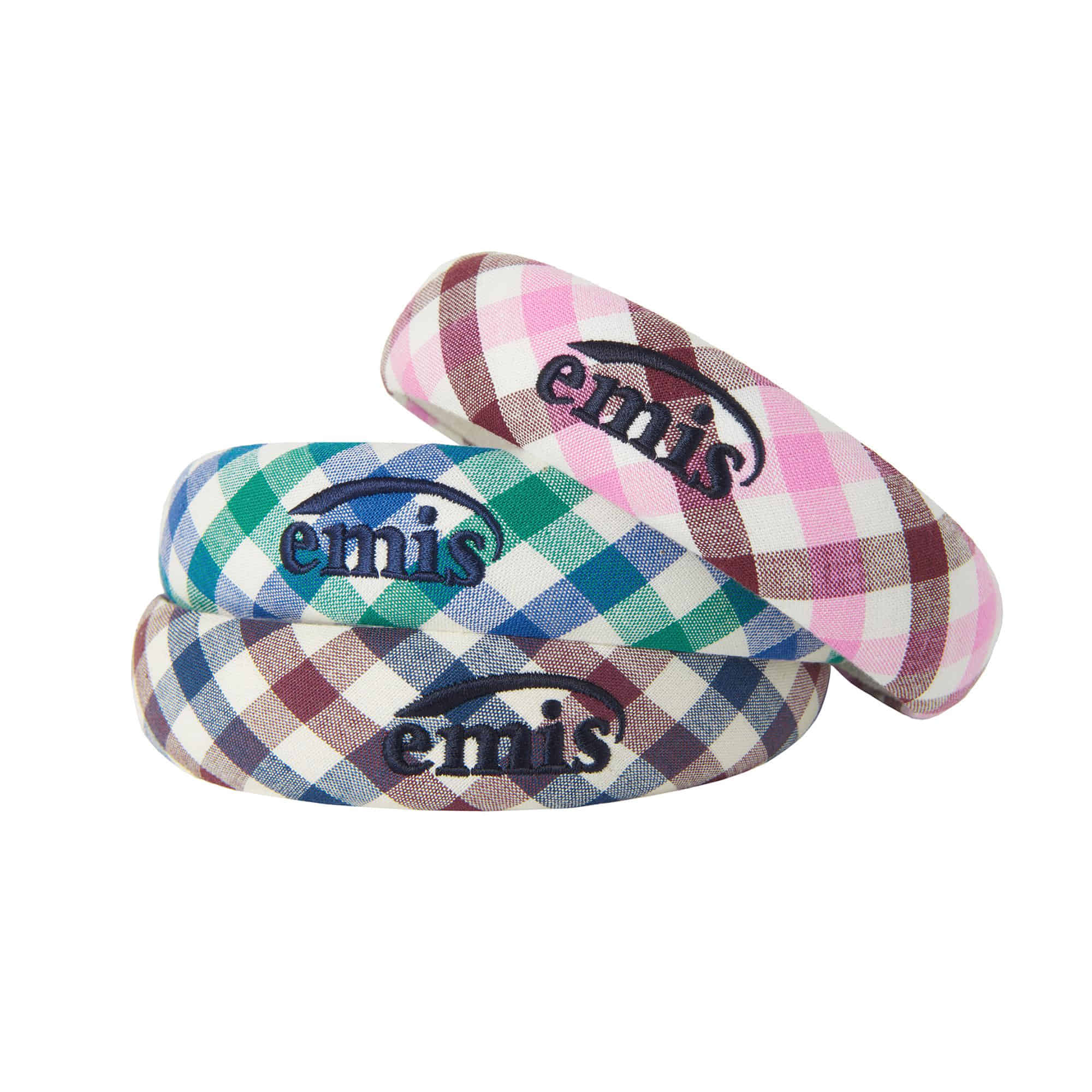 BLOCK CHECK HAIRBAND