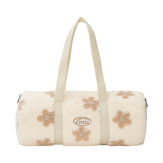 FLOWER BOUCLE CROSSED BODY BAG