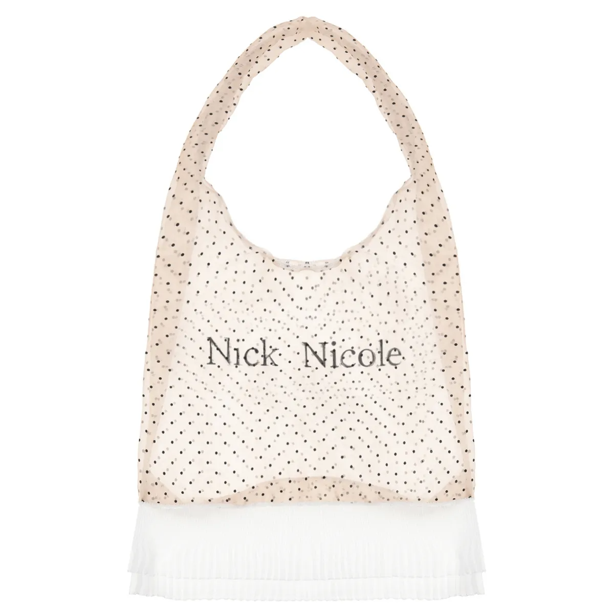 DOT FRILL LACE SEE-THROUGH BAG