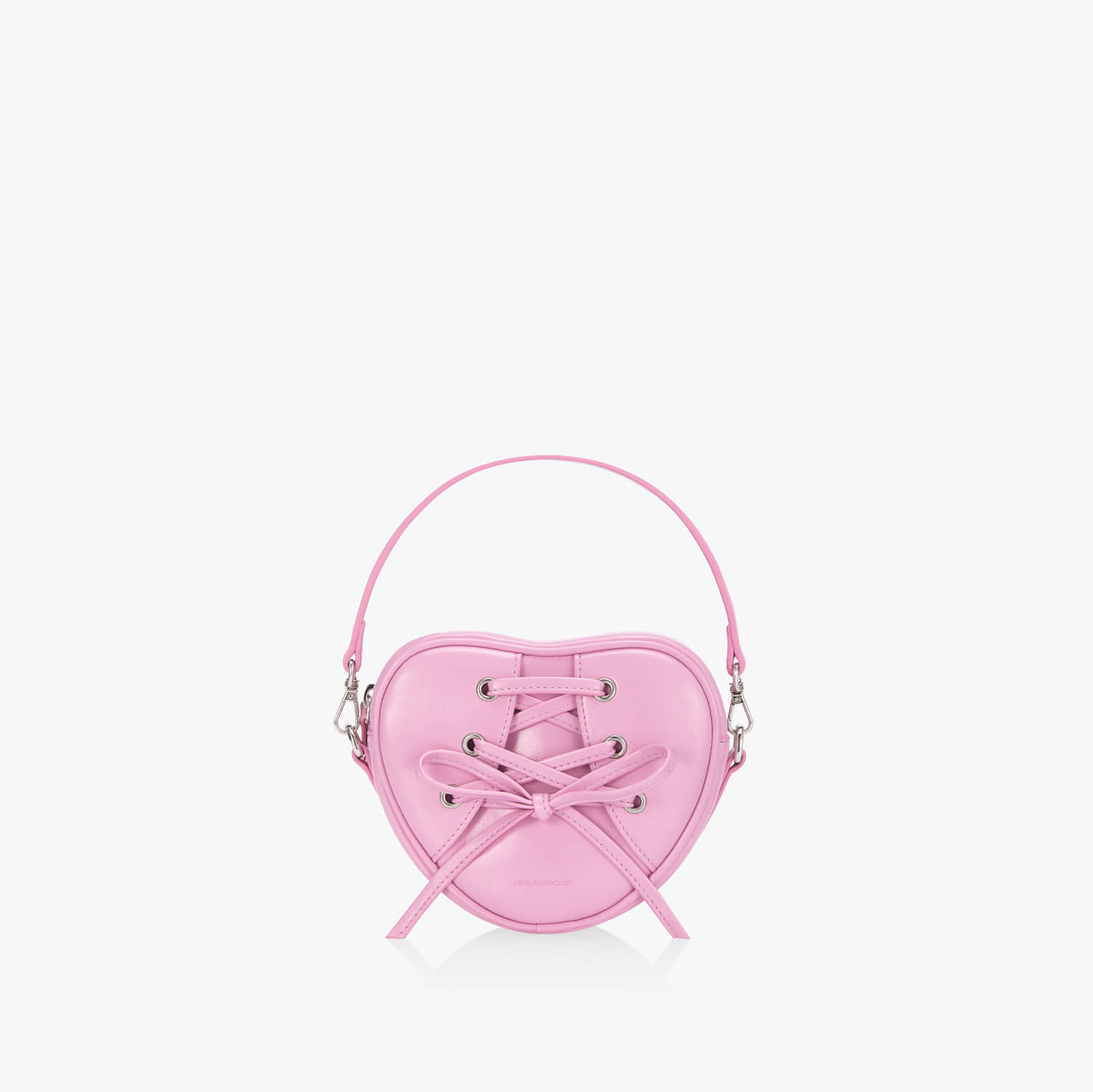 RIBBON TIE HEART BAG