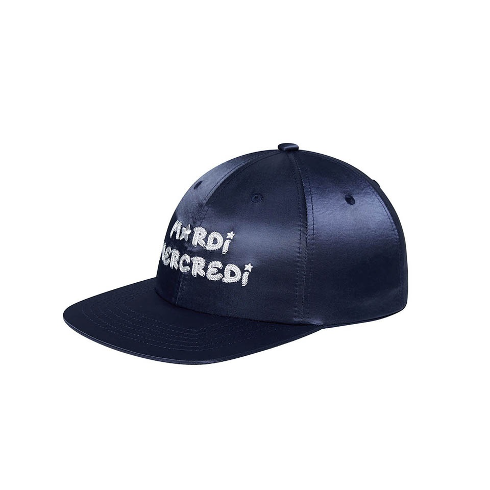 CAP MARDI STAR LOGO SATIN