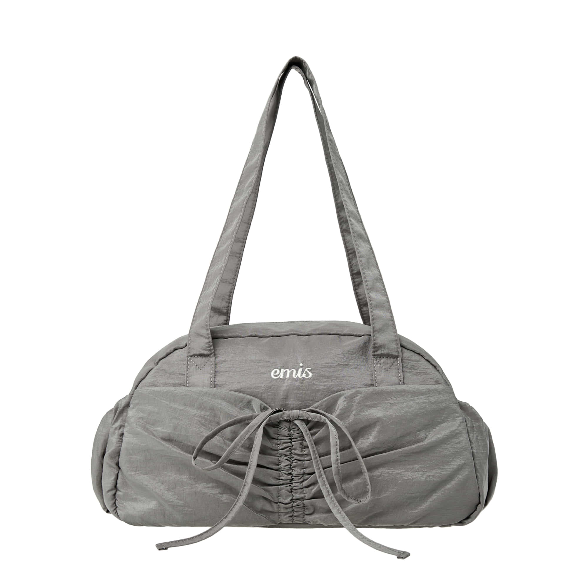 NYLON SHIRRING POCKET DUFFLE BAG