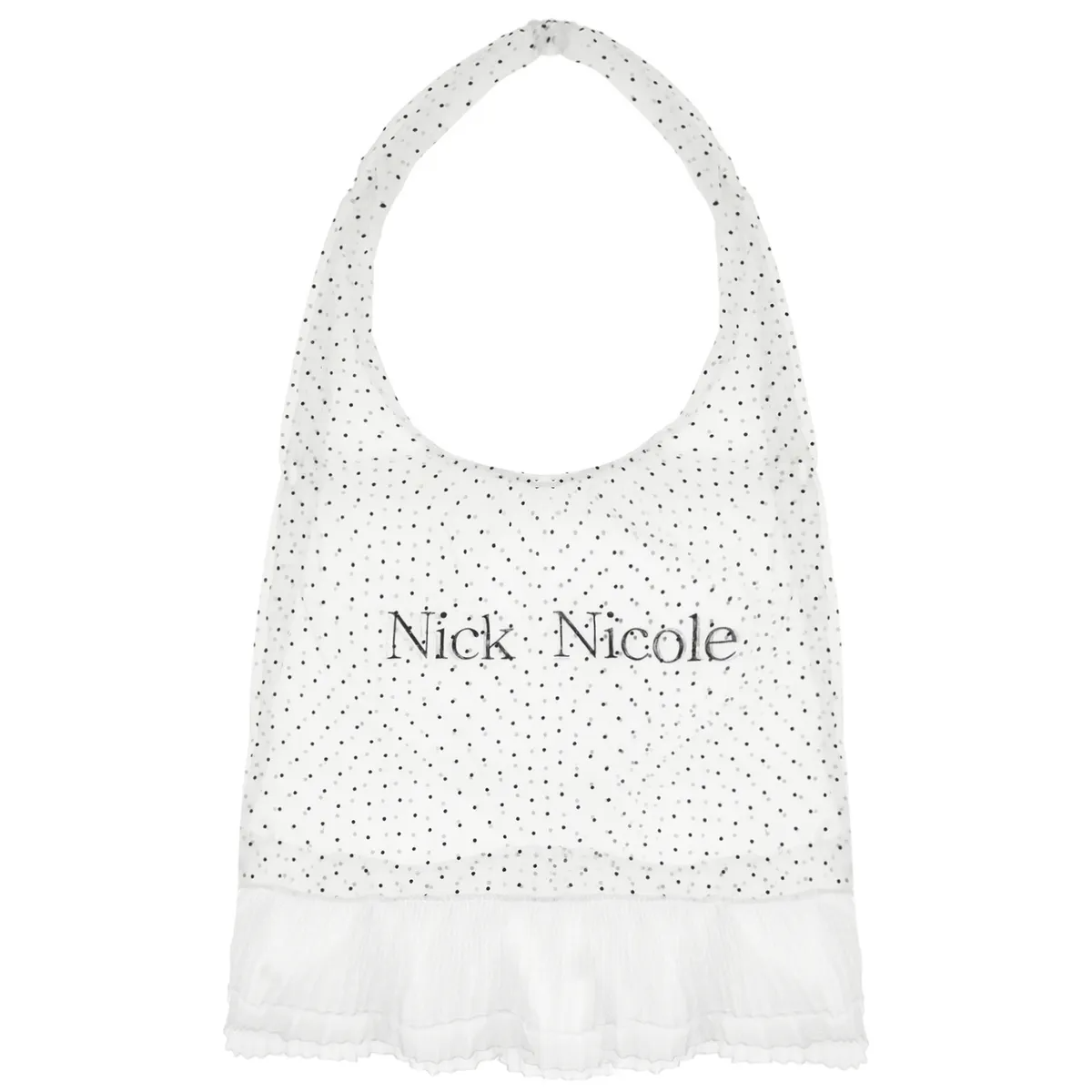 DOT FRILL LACE SEE-THROUGH BAG