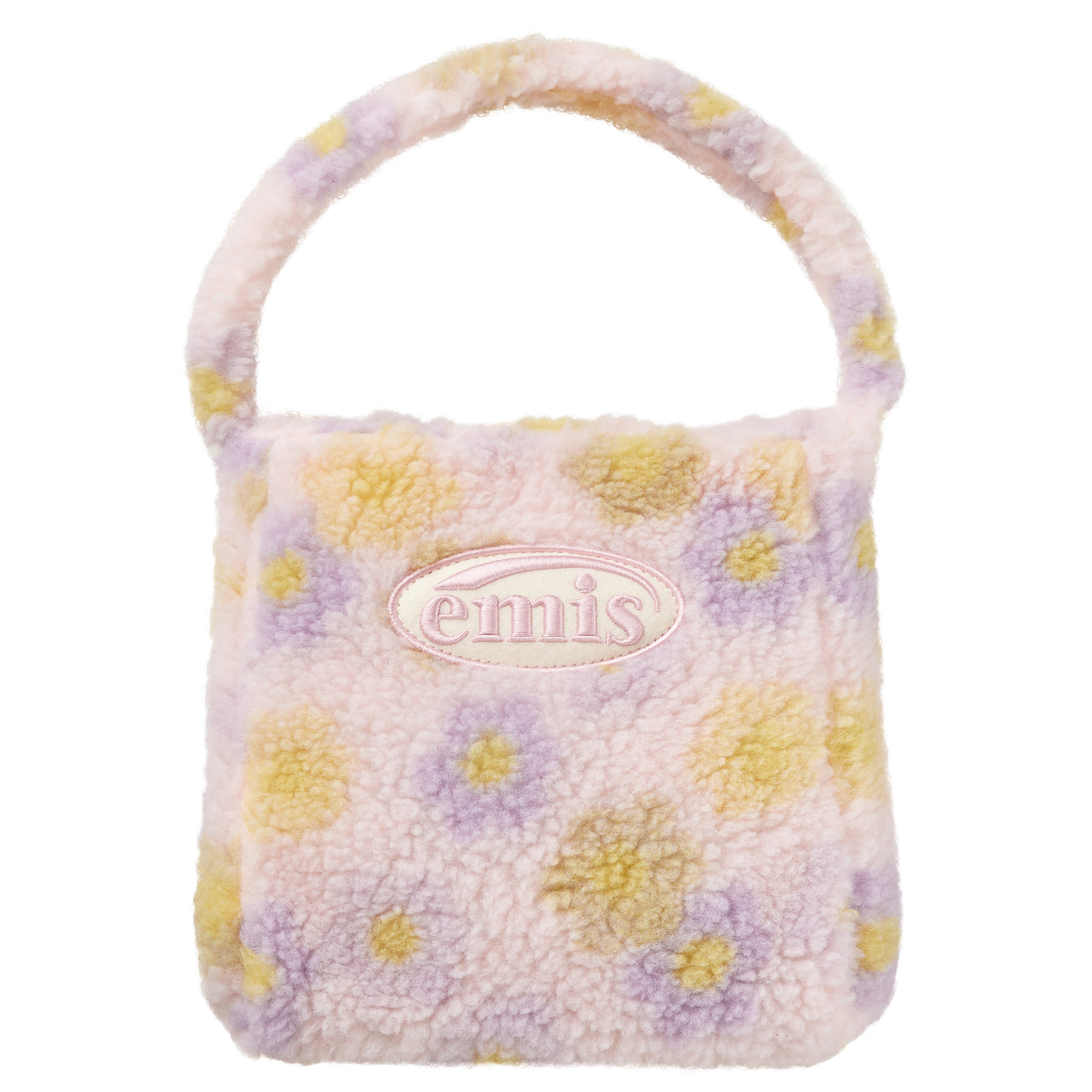 FLOWER BOUCLE SQUARE BAG