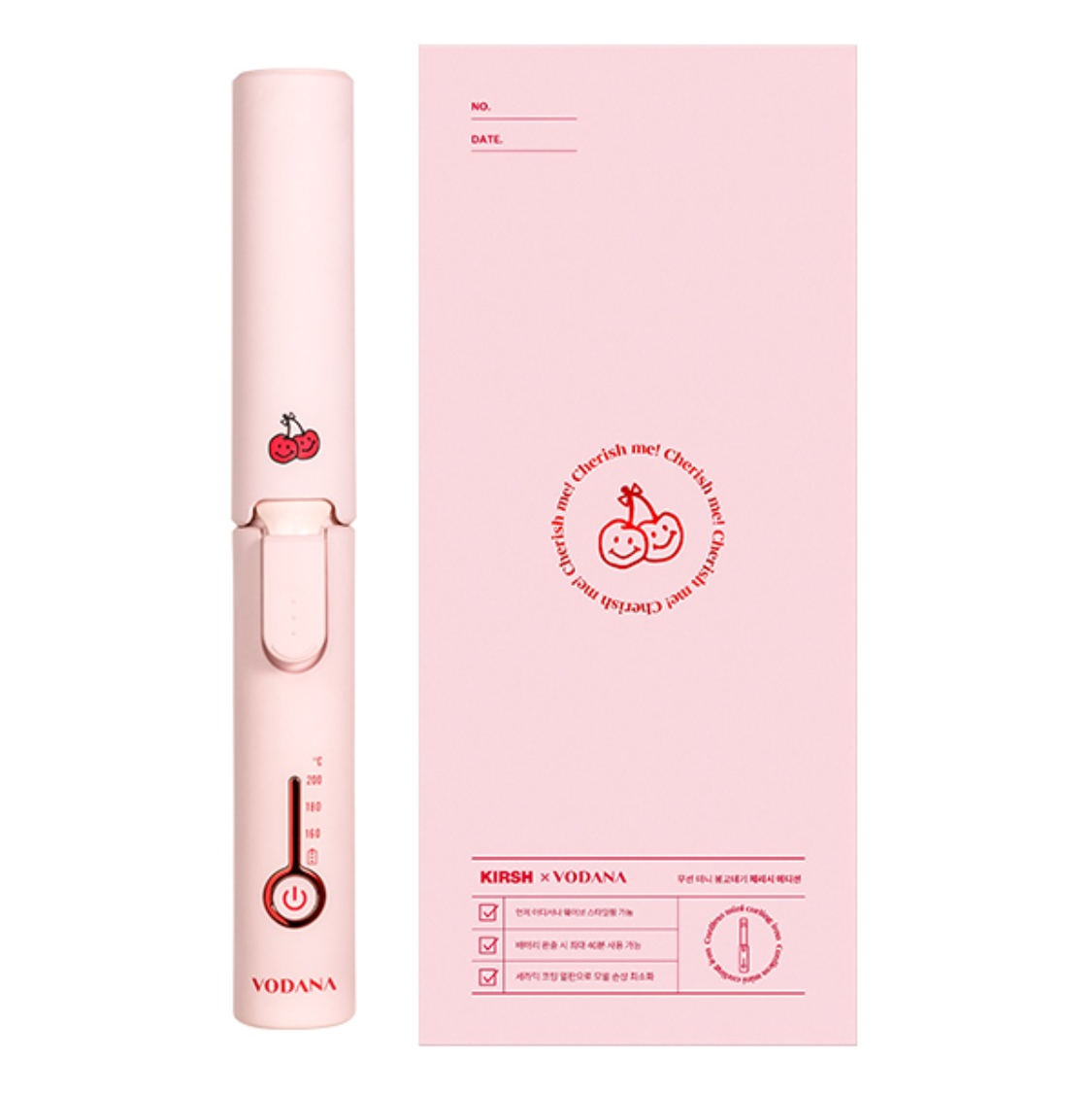 VODANA X 🍒 KIRSH CHERISH EDITION WIRELESS MINI CURLING IRON 無線迷你曲髪器