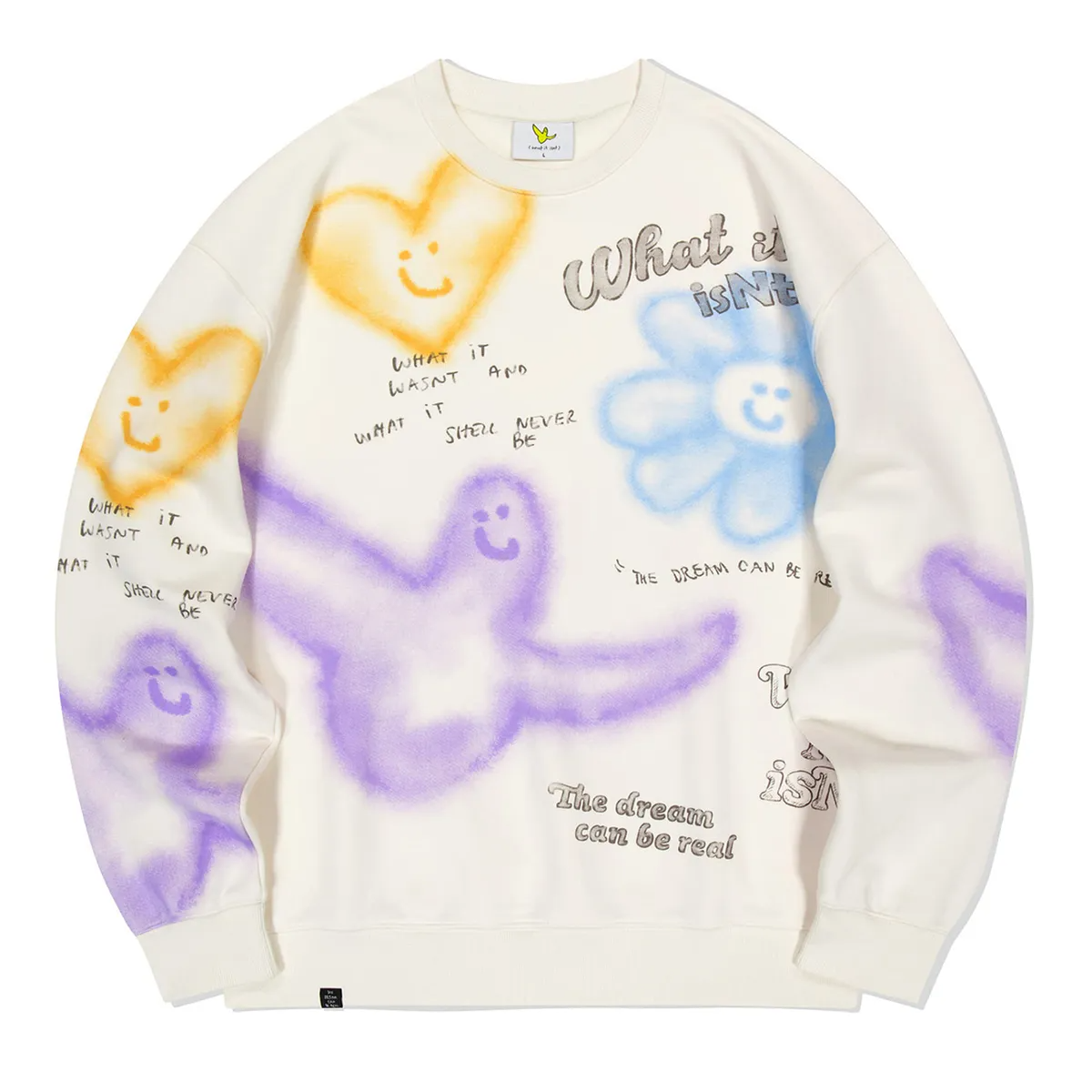 ANGEL GRAFFITI DRAWING SWEATSHIRT
