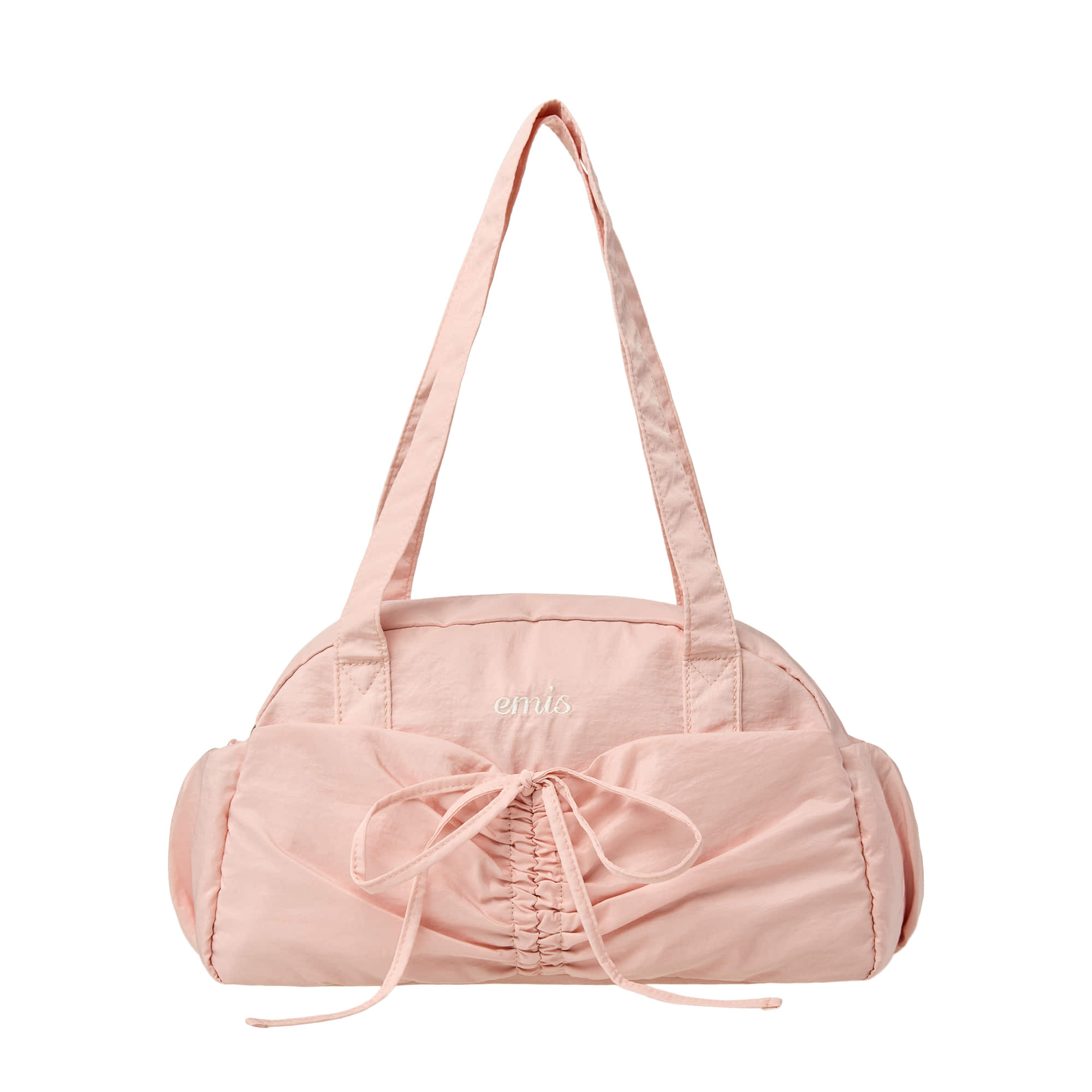 NYLON SHIRRING POCKET DUFFLE BAG