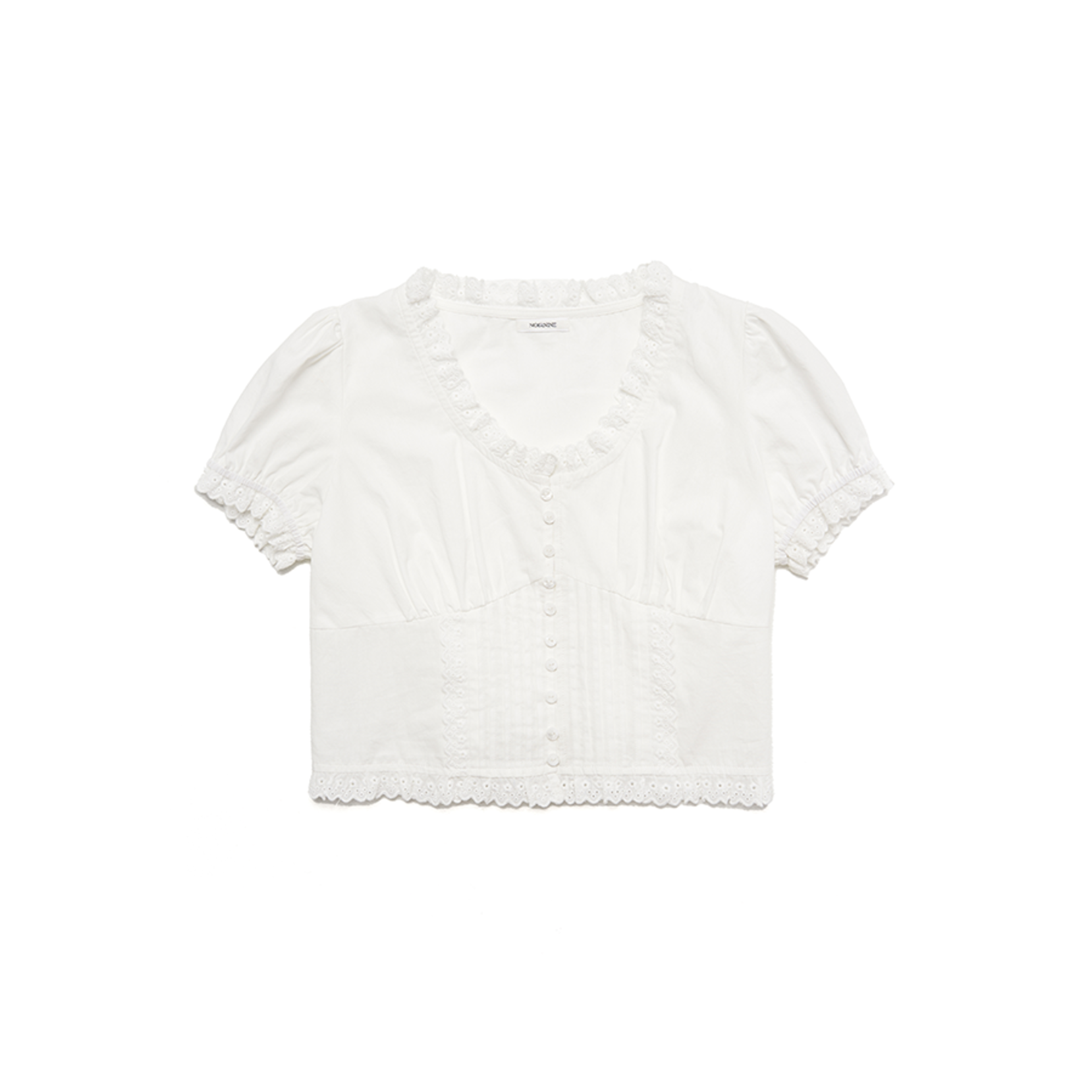 Pintuck Lace Blouse