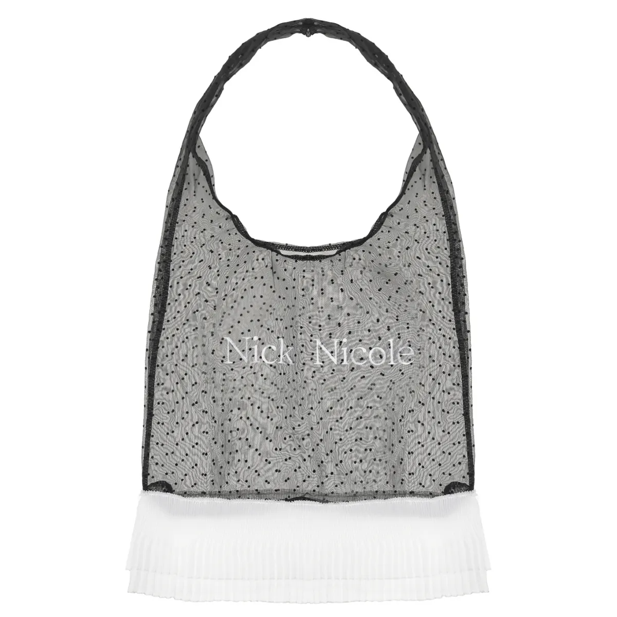 DOT FRILL LACE SEE-THROUGH BAG