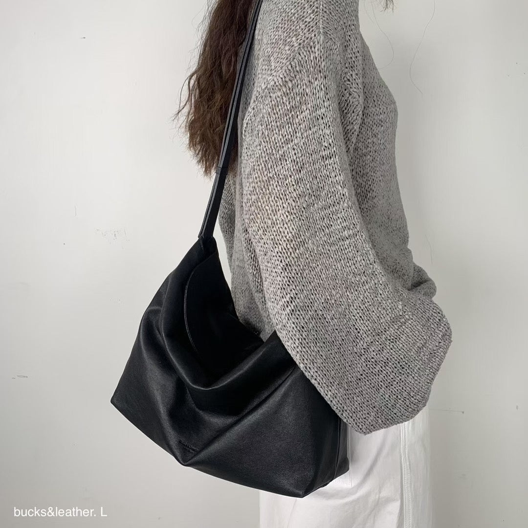 ♥︎bucks&leather♥︎人氣款真皮磁吸托特手袋(XL)