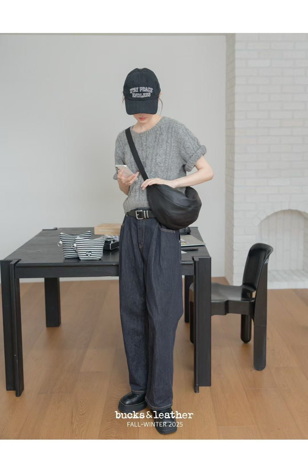 ♥︎bucks&leather♥︎25FW 真皮餃子包(L Size)