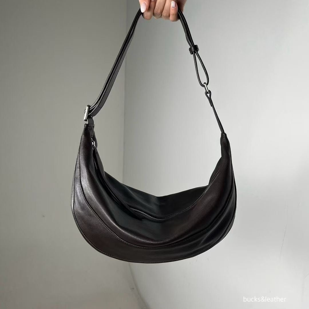 ♥︎bucks&leather♥︎25FW 真皮餃子包(L Size)