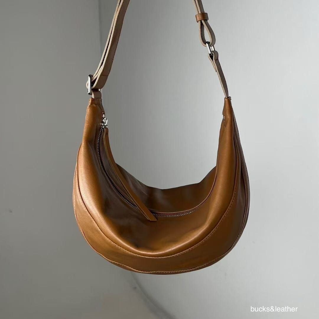 ♥︎bucks&leather♥︎25FW 真皮餃子包(L Size)