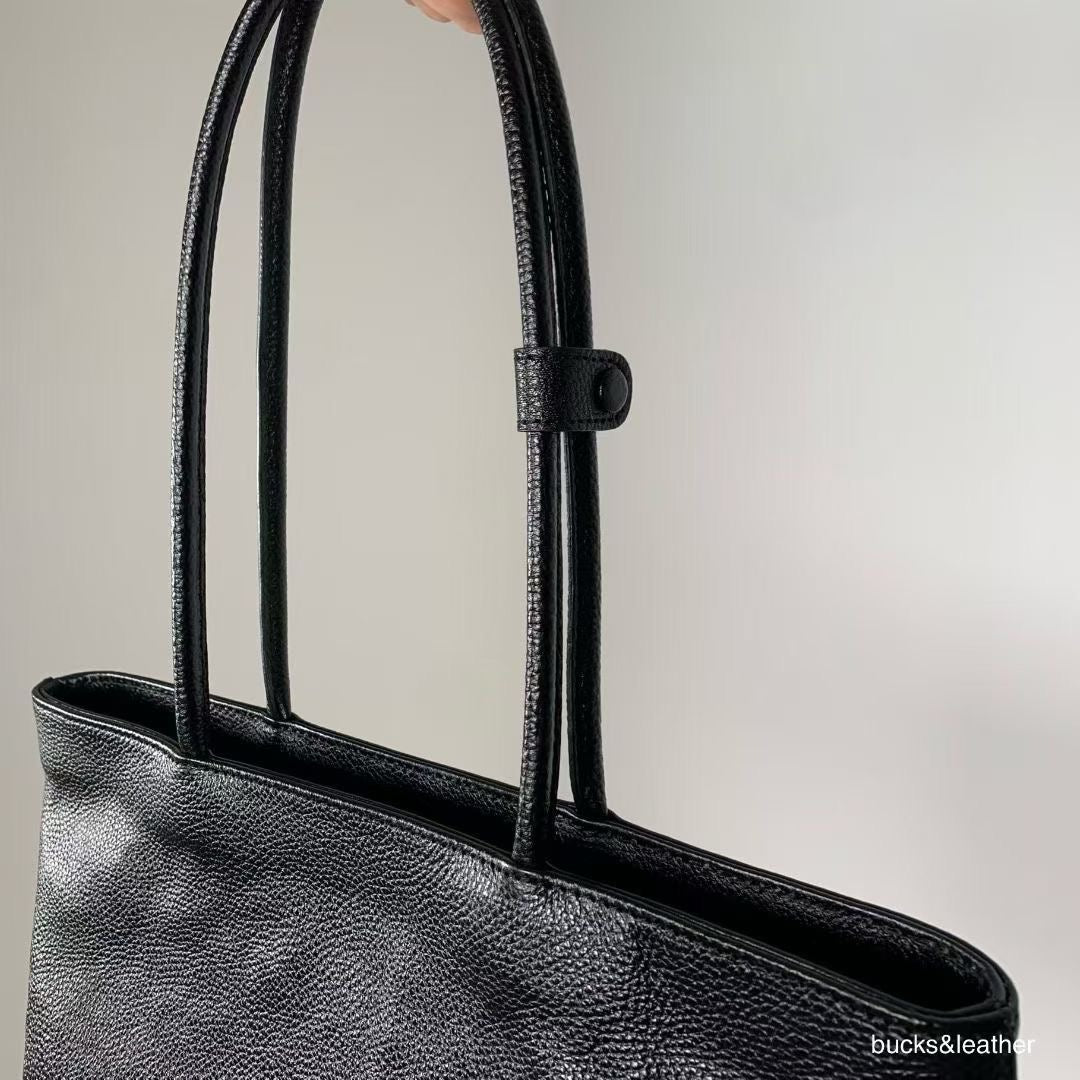 ♥︎bucks&leather♥︎25FW 真皮拉鍊腋下方形托特包