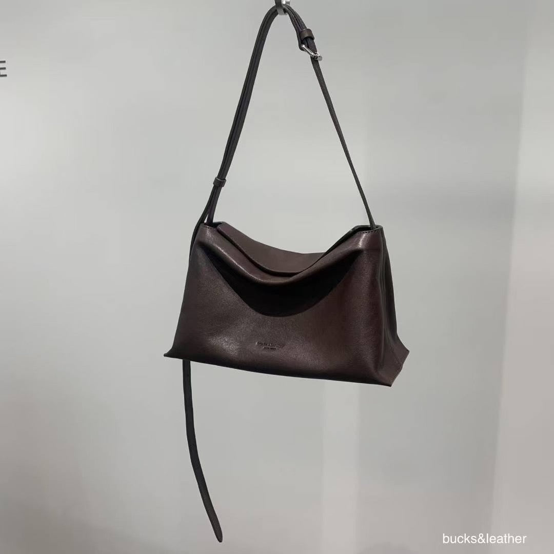 ♥︎bucks&leather♥︎人氣款真皮磁吸枕頭款手袋(S)