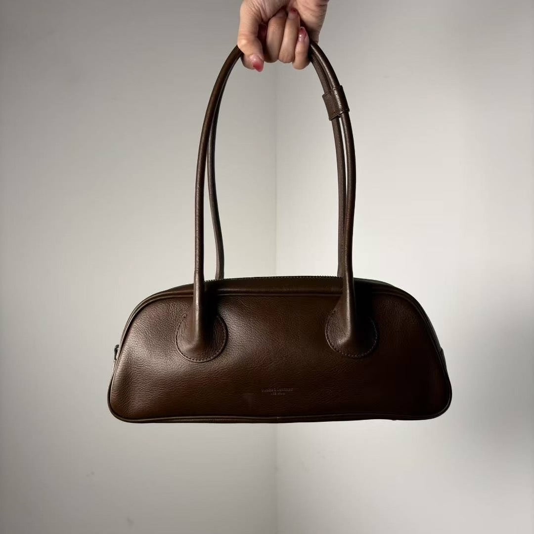 ♥︎bucks&leather♥︎人氣款真皮法棒包款手袋(M)