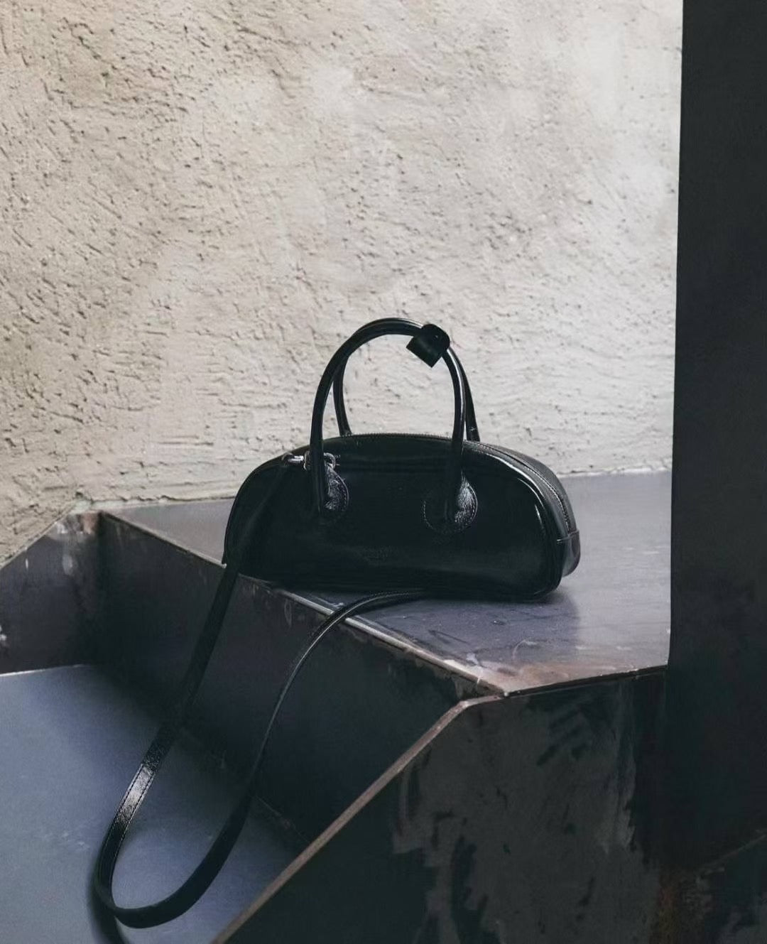 ♥︎bucks&leather♥︎人氣款真皮法棒包款手袋(S) (附長揹帶)