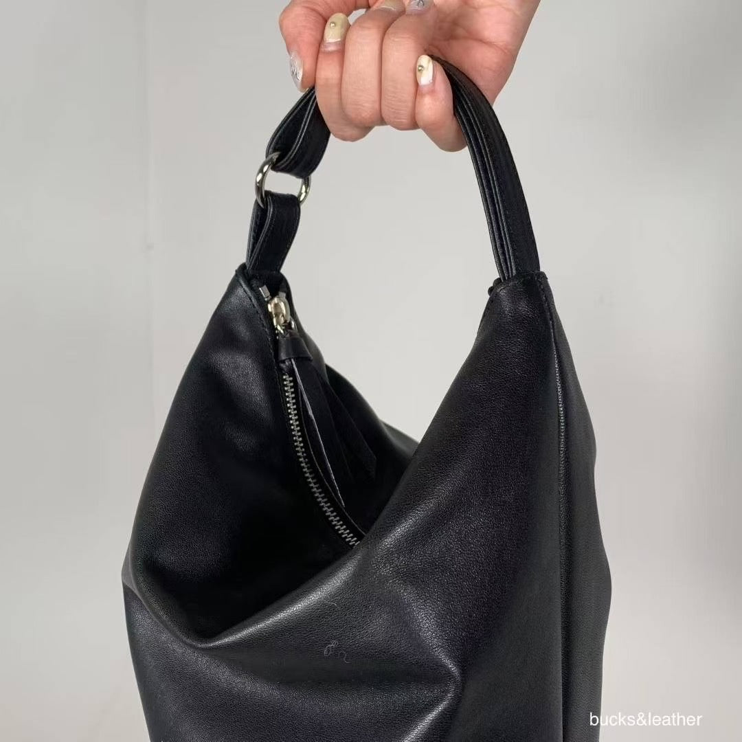 ♥︎bucks&leather♥︎25SS 人氣多種揹法真皮水桶手袋