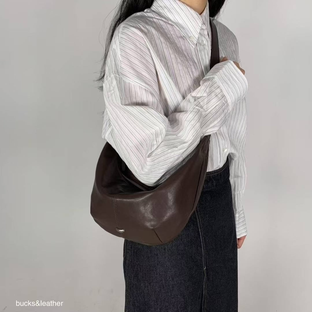 ♥︎bucks&leather♥︎最新款羊皮餃子包小號