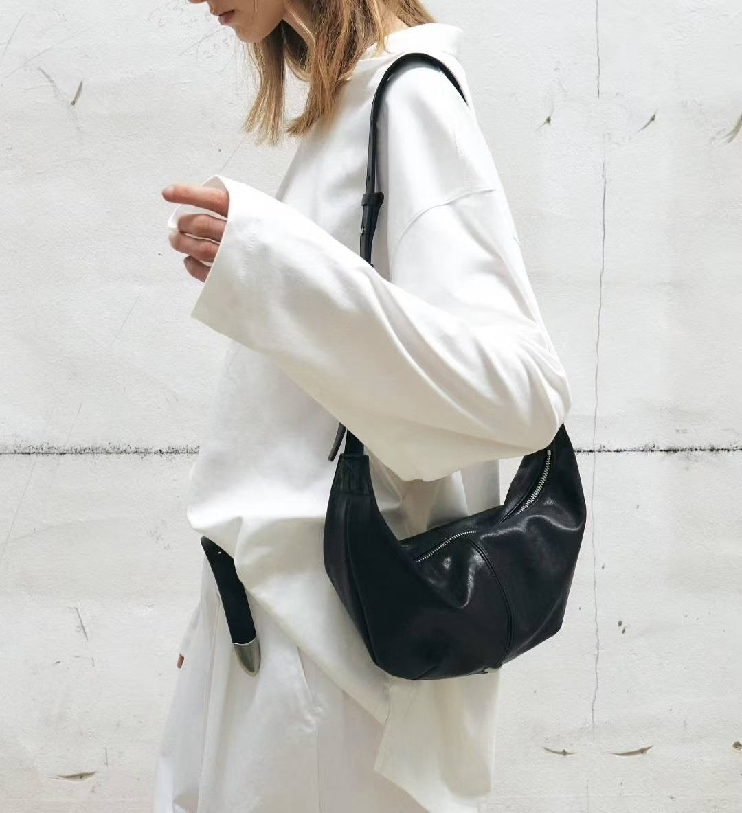 ♥︎bucks&leather♥︎最新款羊皮餃子包小號