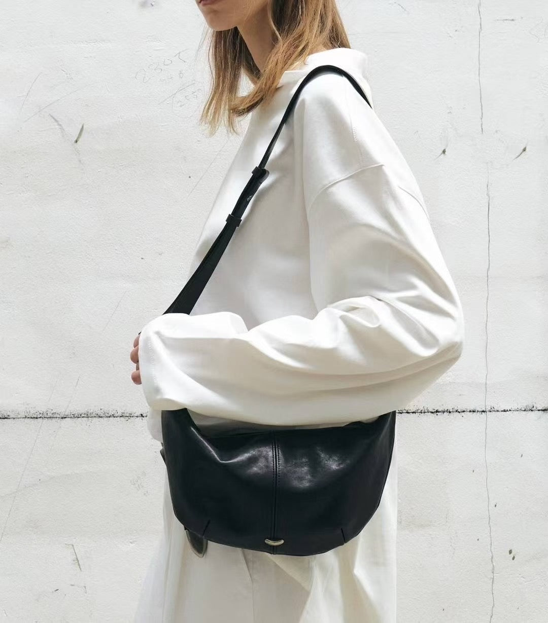 ♥︎bucks&leather♥︎最新款羊皮餃子包小號