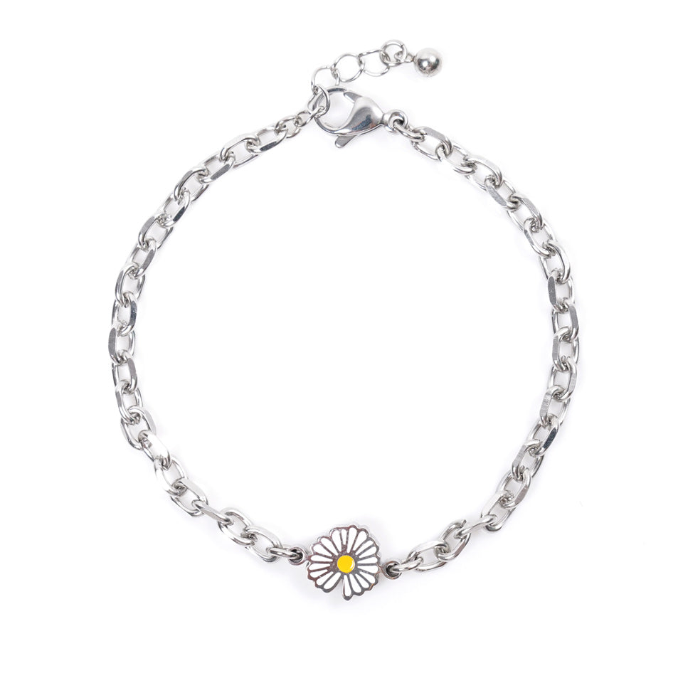 JBANS Daisy Pandant Surgical Steel Chain Couple Bracelet 小雛菊情侶手鍊