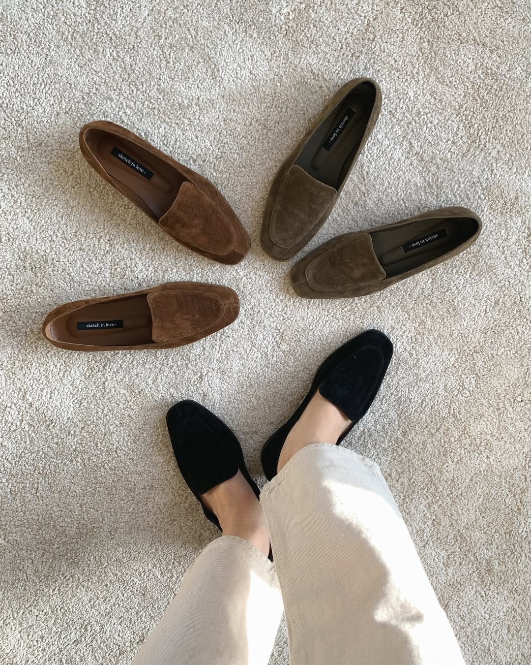 🇰🇷Sketch in love - Classic Suede Loafers