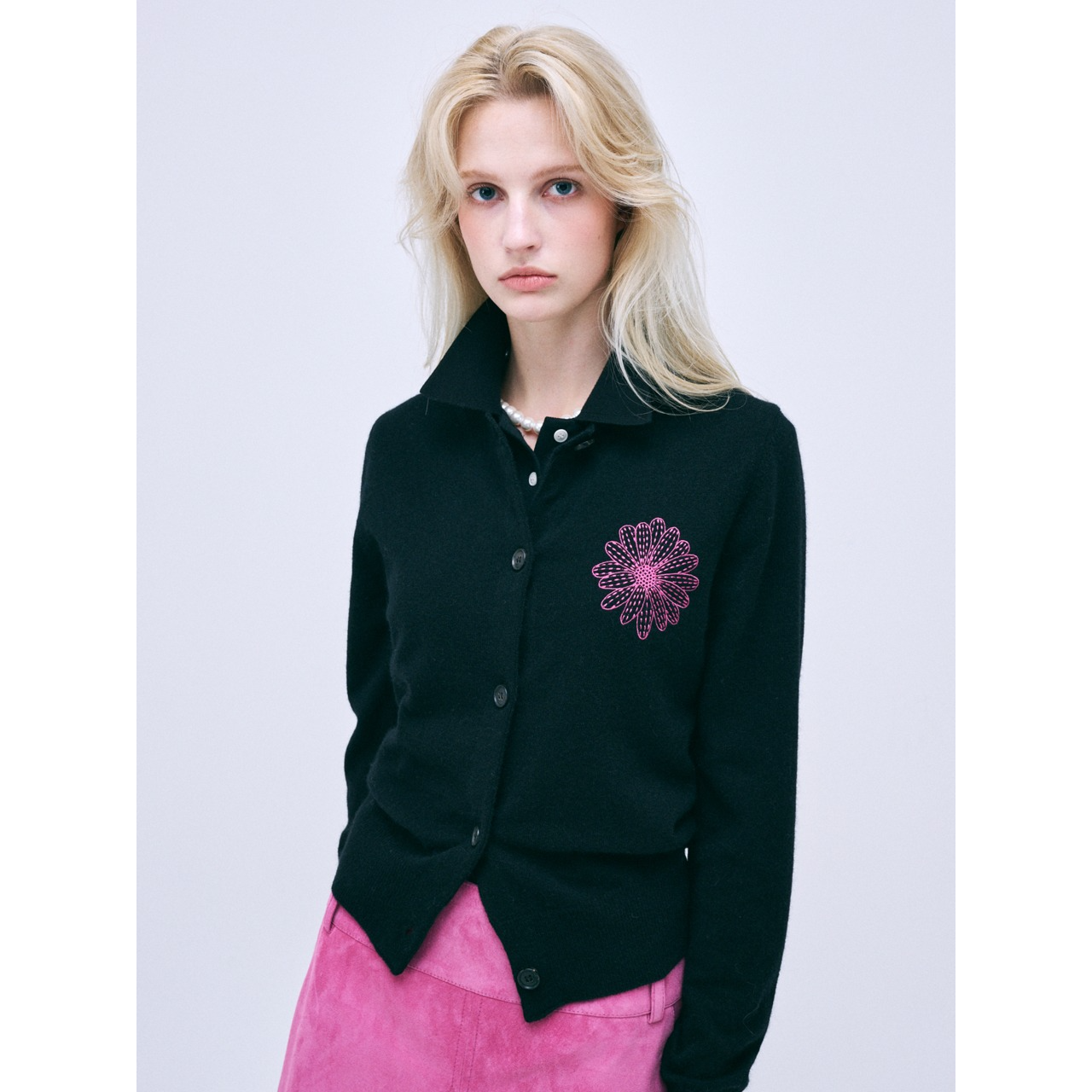 RACCOON BLENDED CARDIGAN ROUND NECK